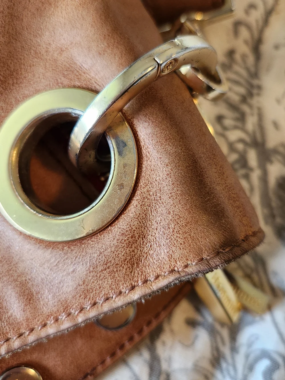 Hammitt Large Montana With Fringe In Saddle Leather - Picture 9 of 12
